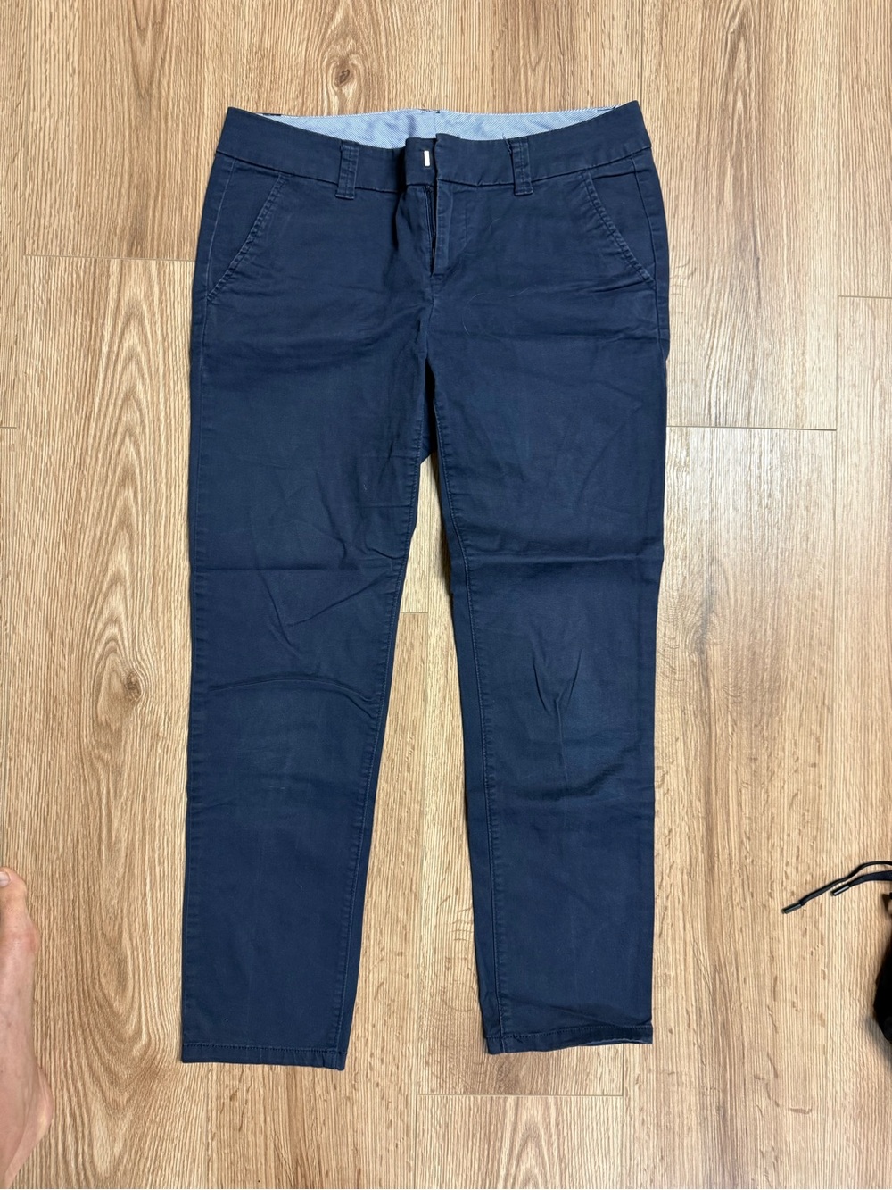 Semi Casual Navy Capri Pants